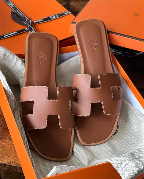 hermes oran cognac|Hermès Oran Sandals .